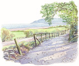 Across Porlock Bay, from Worthy